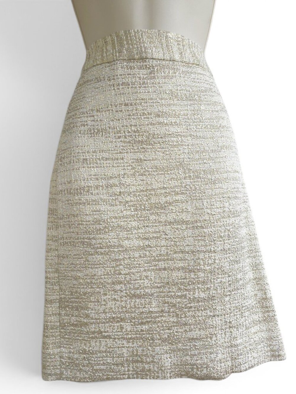 Kate Spade New York metallic tweed pencil skirt